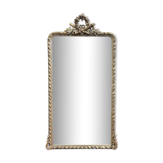 Napoleon III era mirror with gold leaf