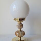 Onyx and opaline lamp