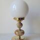 Onyx and opaline lamp