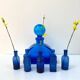Antique XL bottle / Cobalt blue glass vase