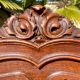 Pair of oak beds style Louis XV /Louis XVI