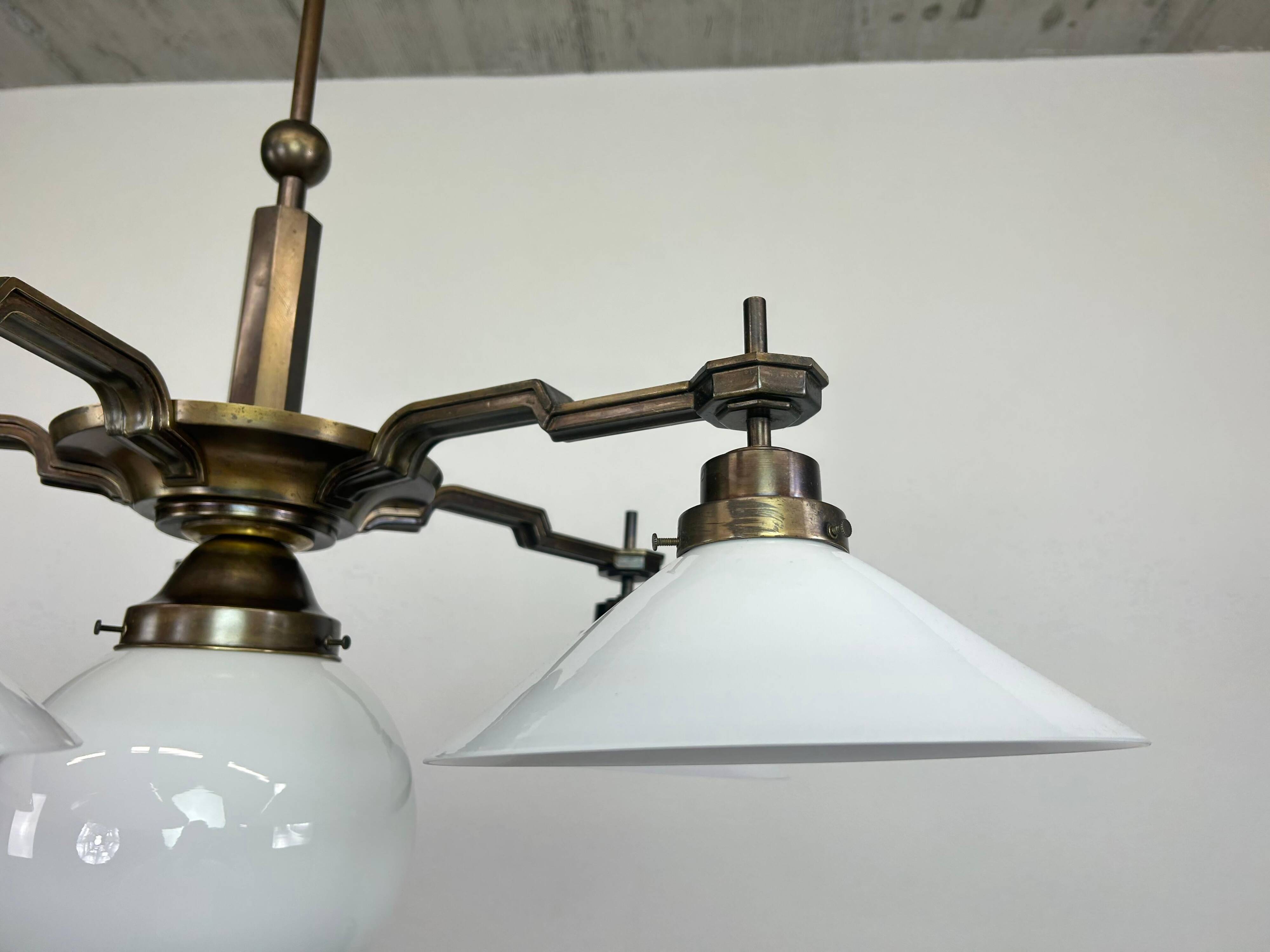 Large cubist chandelier