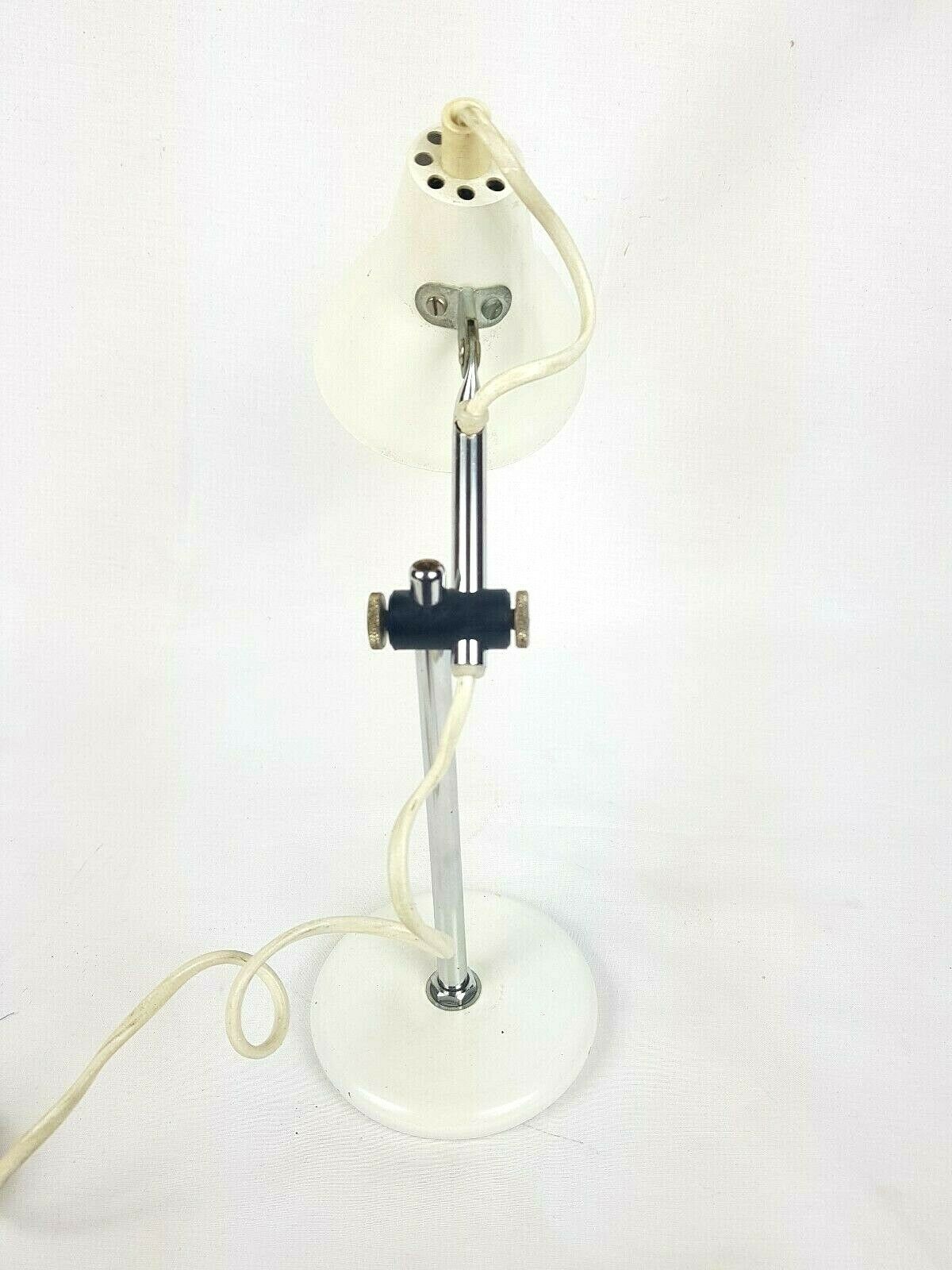 Small white desk lamp lasked 70s