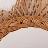 Vintage mirror rattan sun
