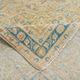 Sky Blue Hand Knotted Antique Vintage Persian Tabriz Rug, 293x407 Cm