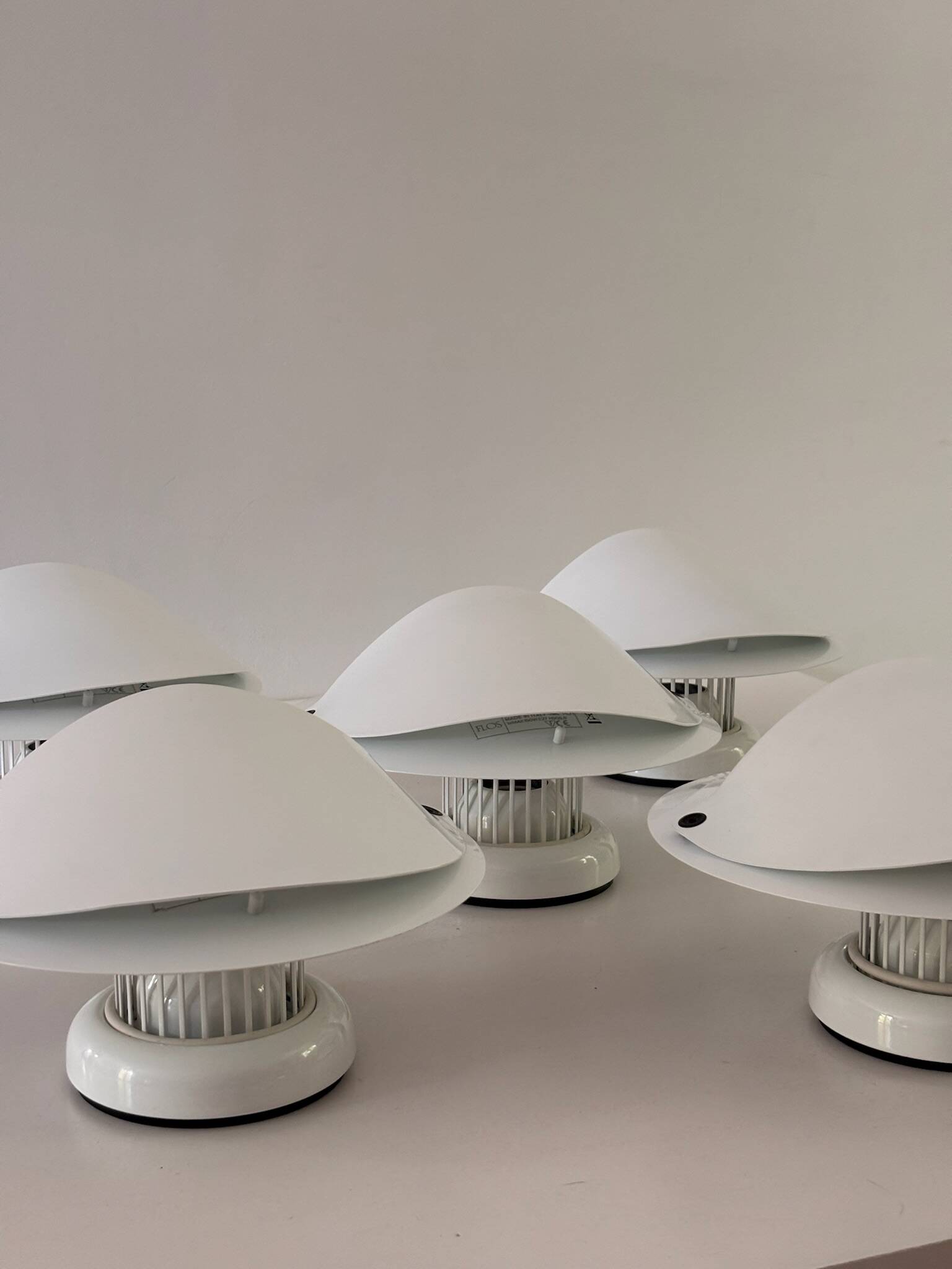 Giovi wall light by Achille Castiglioni for Flos 1982 Lacquered White Metal Design