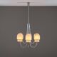 Angelo Gaetano Sciolari chandelier with six misty glass shades
