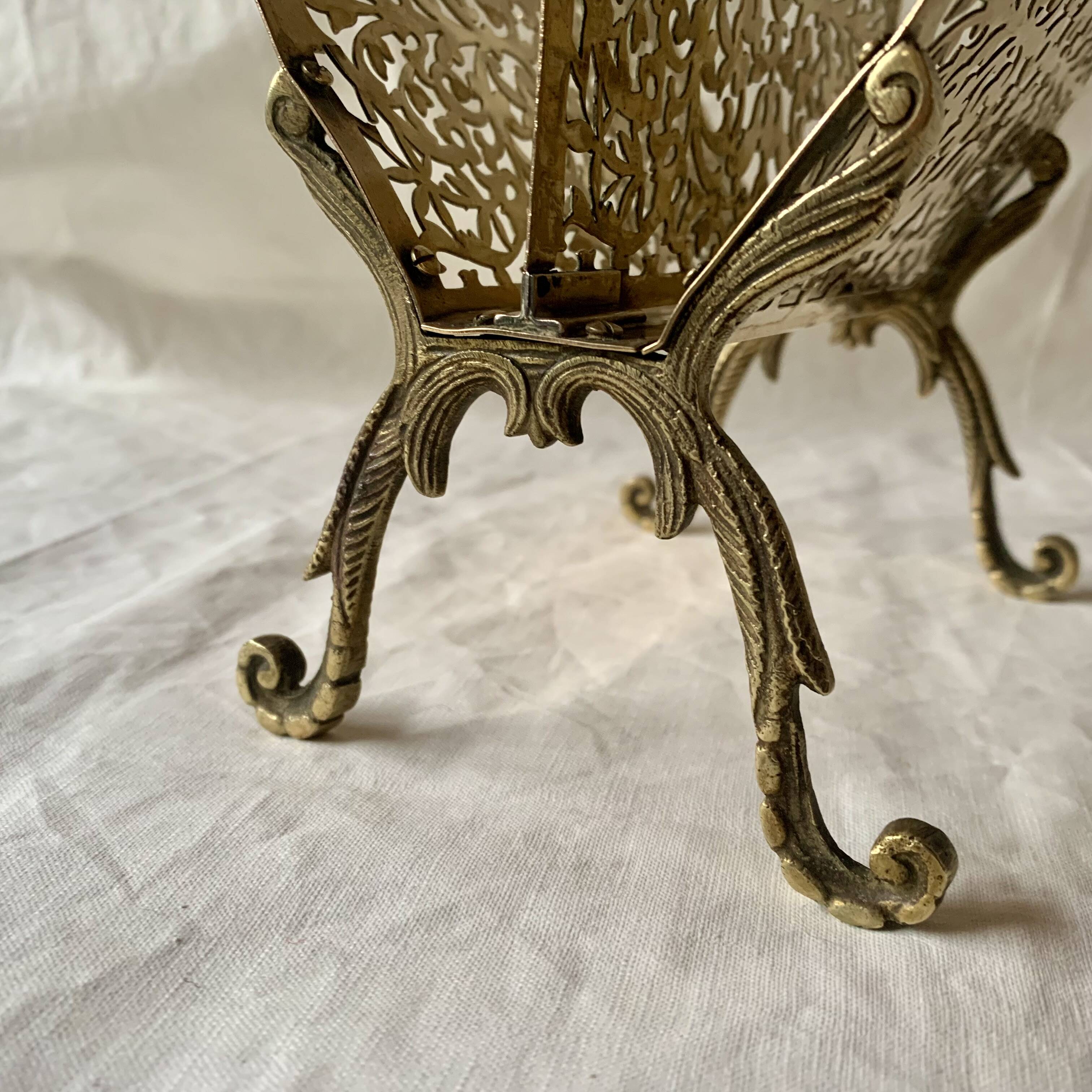 Old brass letter holder