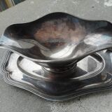 Silver plated sauce boat