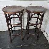 Pair of bentwood bistro stools