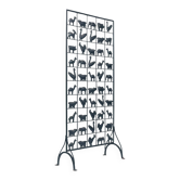 Separator Screen room divider Wrought Iron with Animals, 1950s