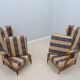 Mid century high back armchairs FRAMAR 1950s