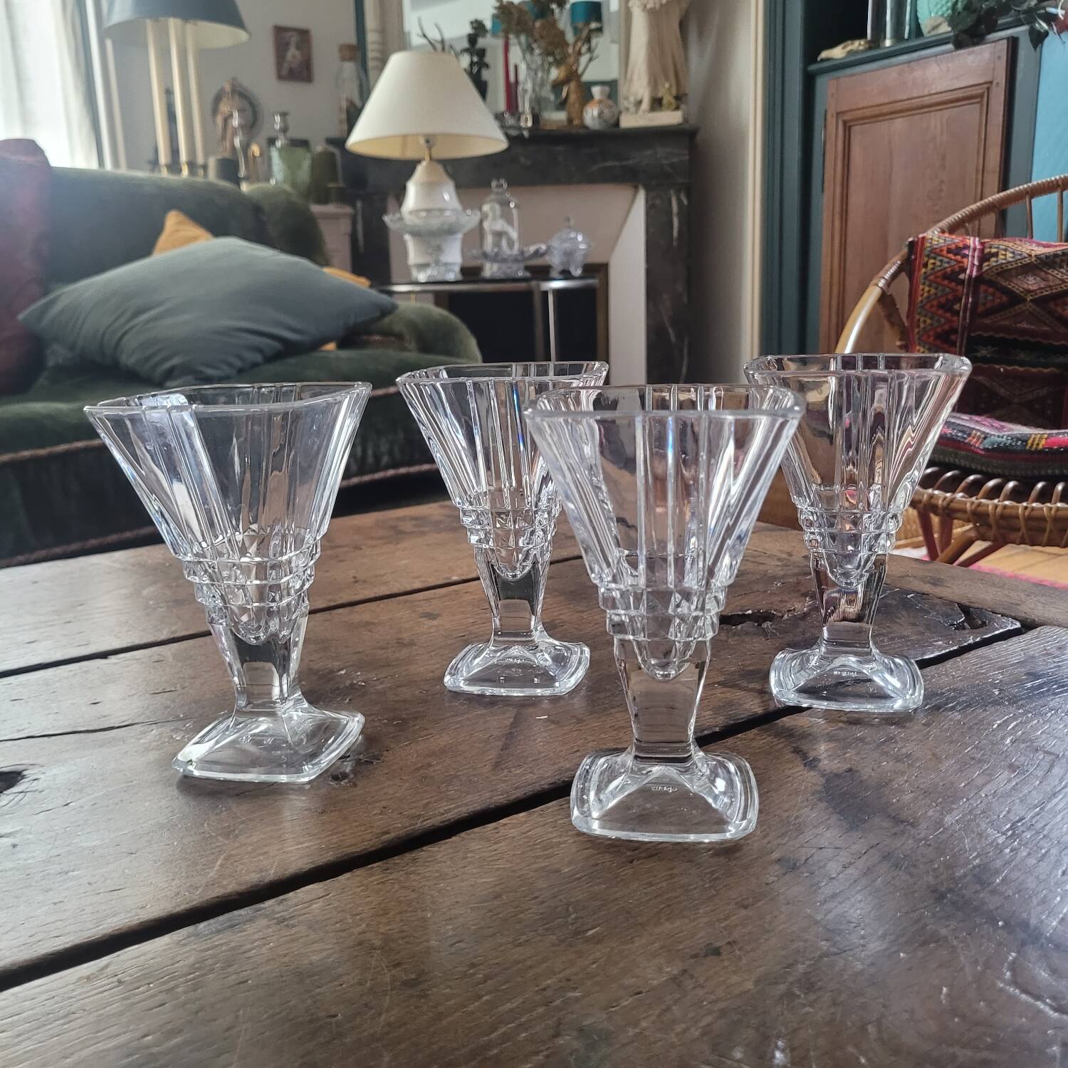4 Italian dessert bowls. Vintage 1970-80
