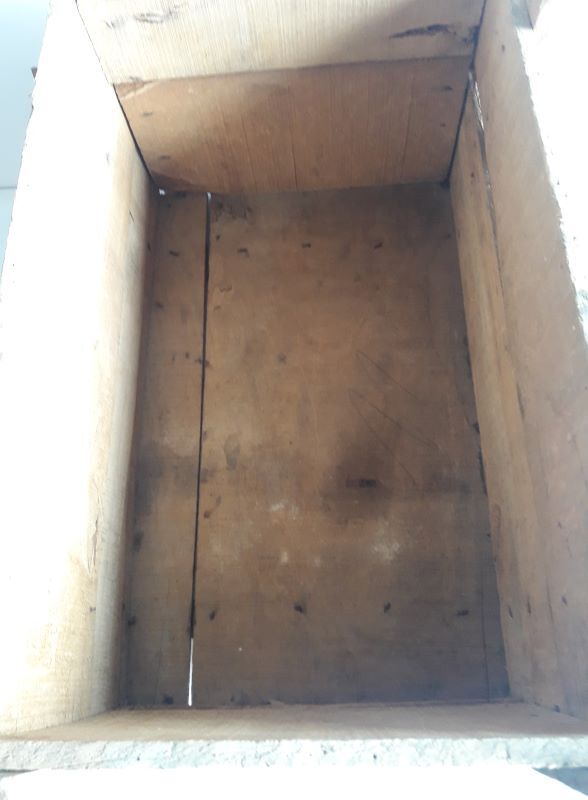 Ibled chocolate box in old wooden transport