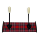 Vintage red Scottish coat rack from the 1970s.