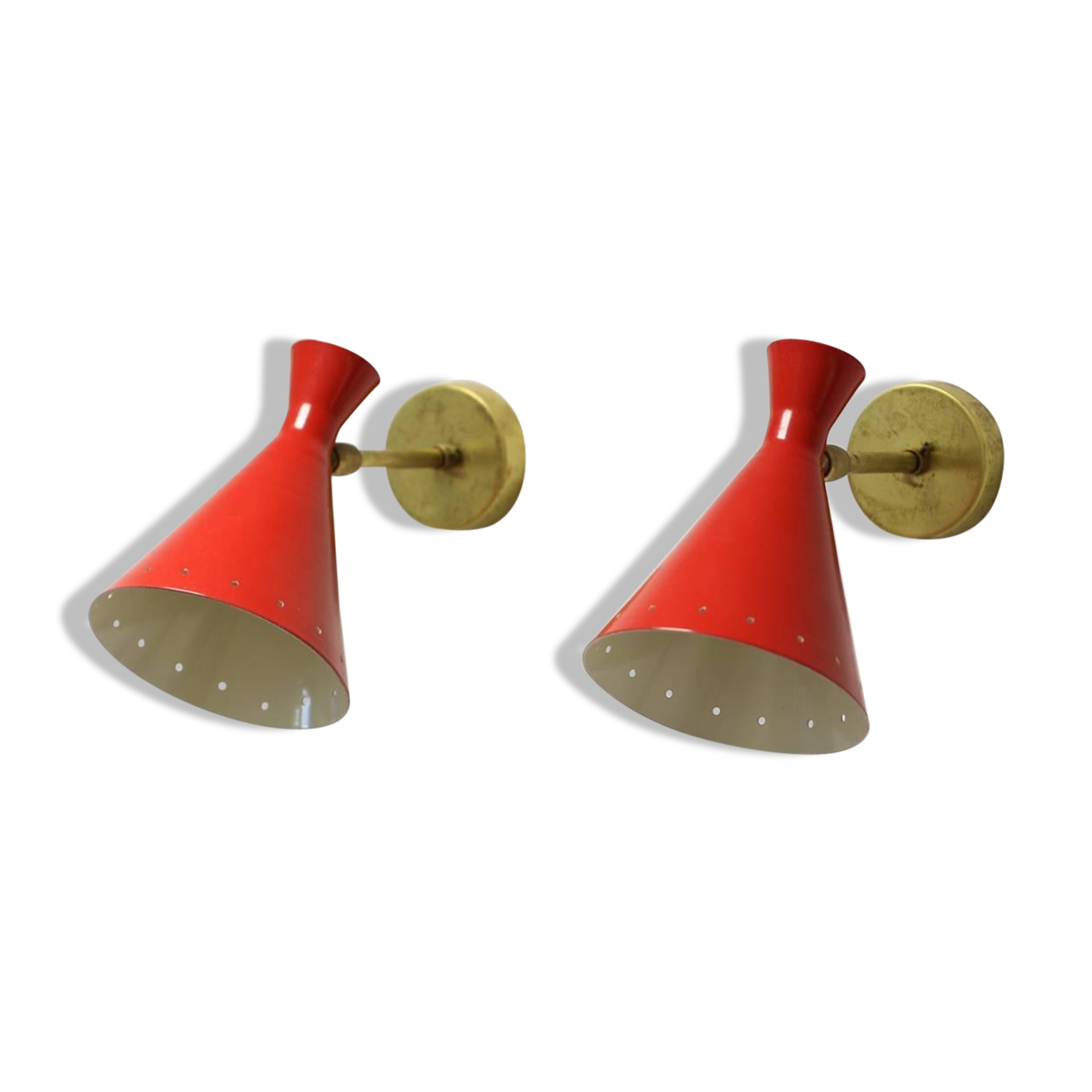 Pair of sconces in the style of creations of the 50s