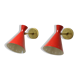 Pair of sconces in the style of creations of the 50s