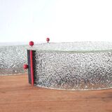 Pair of designer glass eye sconces from the 60s and 70s