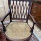 Set of 8 Louis XVI chairs in solid mahogany, with caning.