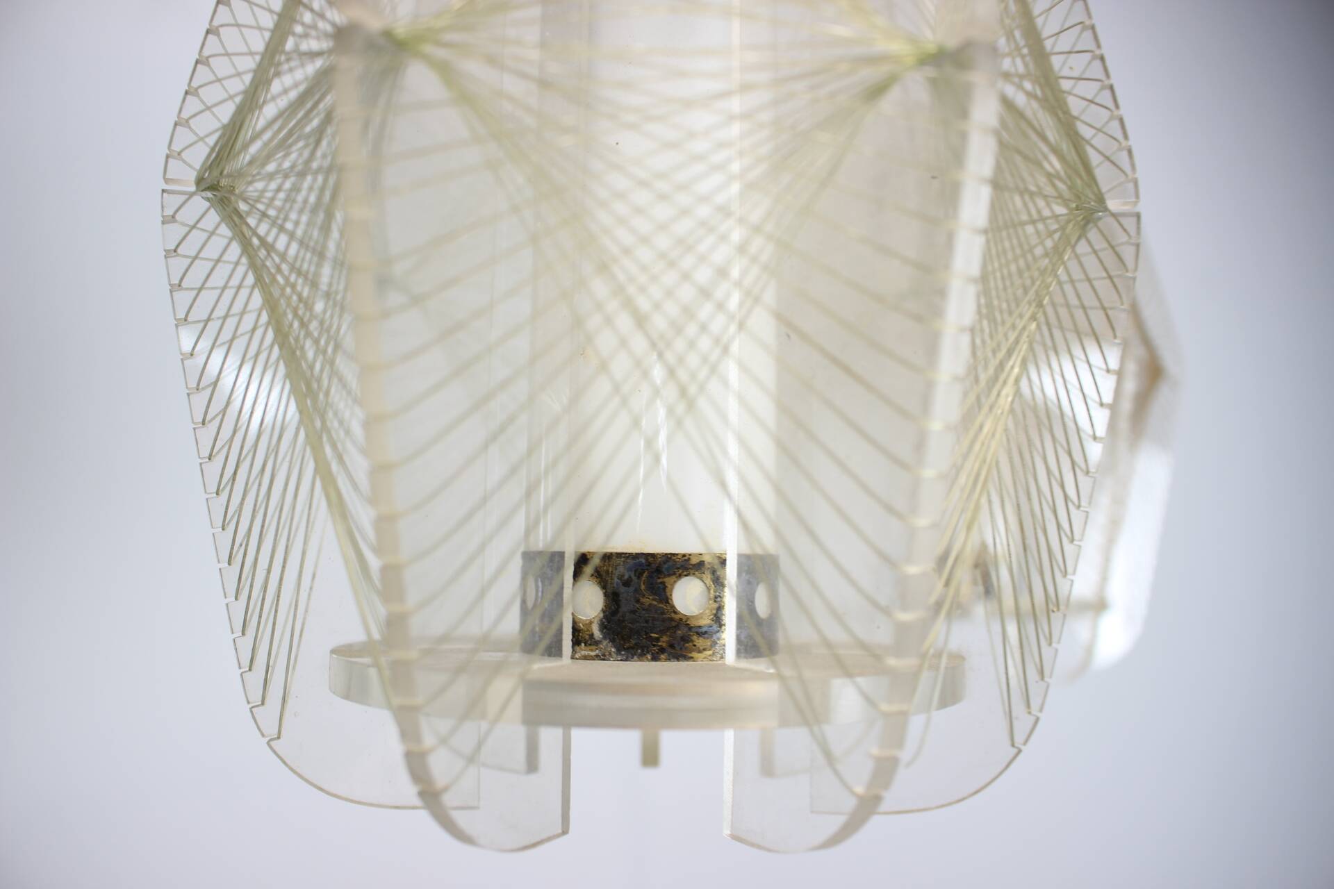 Vintage "spiderweb" chandelier, Czechoslovakia, 1960s