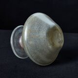 Vintage mouth-blown bubbled glass soliflore