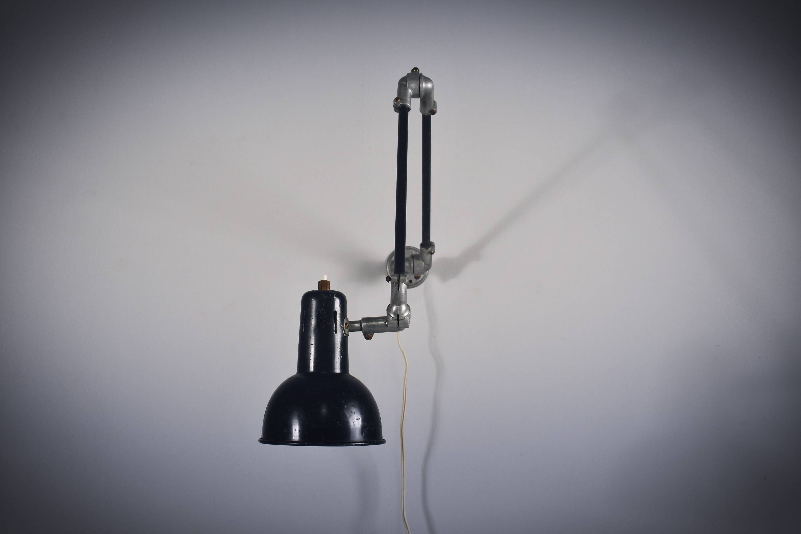 Lampe d'architecte vintage Rijo Danemark 1950