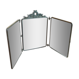 Old triptych mirror/barber mirror