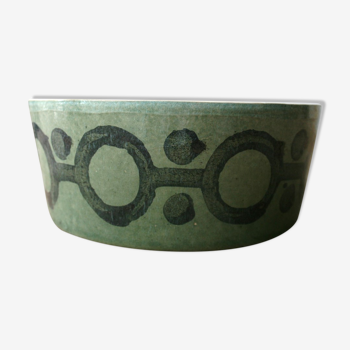 Brutalistic ceramic salad bowl dish
