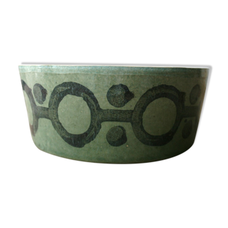 Brutalistic ceramic salad bowl dish
