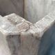 Sculptural coffee table in grey and pink marble – Vintage 1970s/1980s