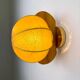 Italian "Cocoon" wall light, resin and pine wood, 1970