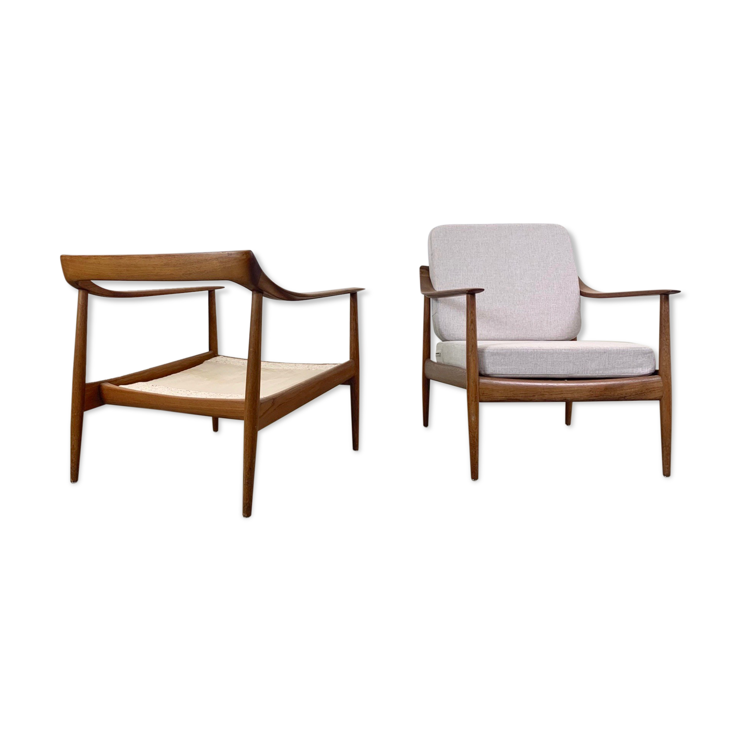 Pair of armhairs by Walter Knoll, 1960