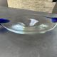 Blue Bohemian crystal plate – Vintage Czech design