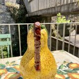Pichet en forme de fruit, poire, barbotine
