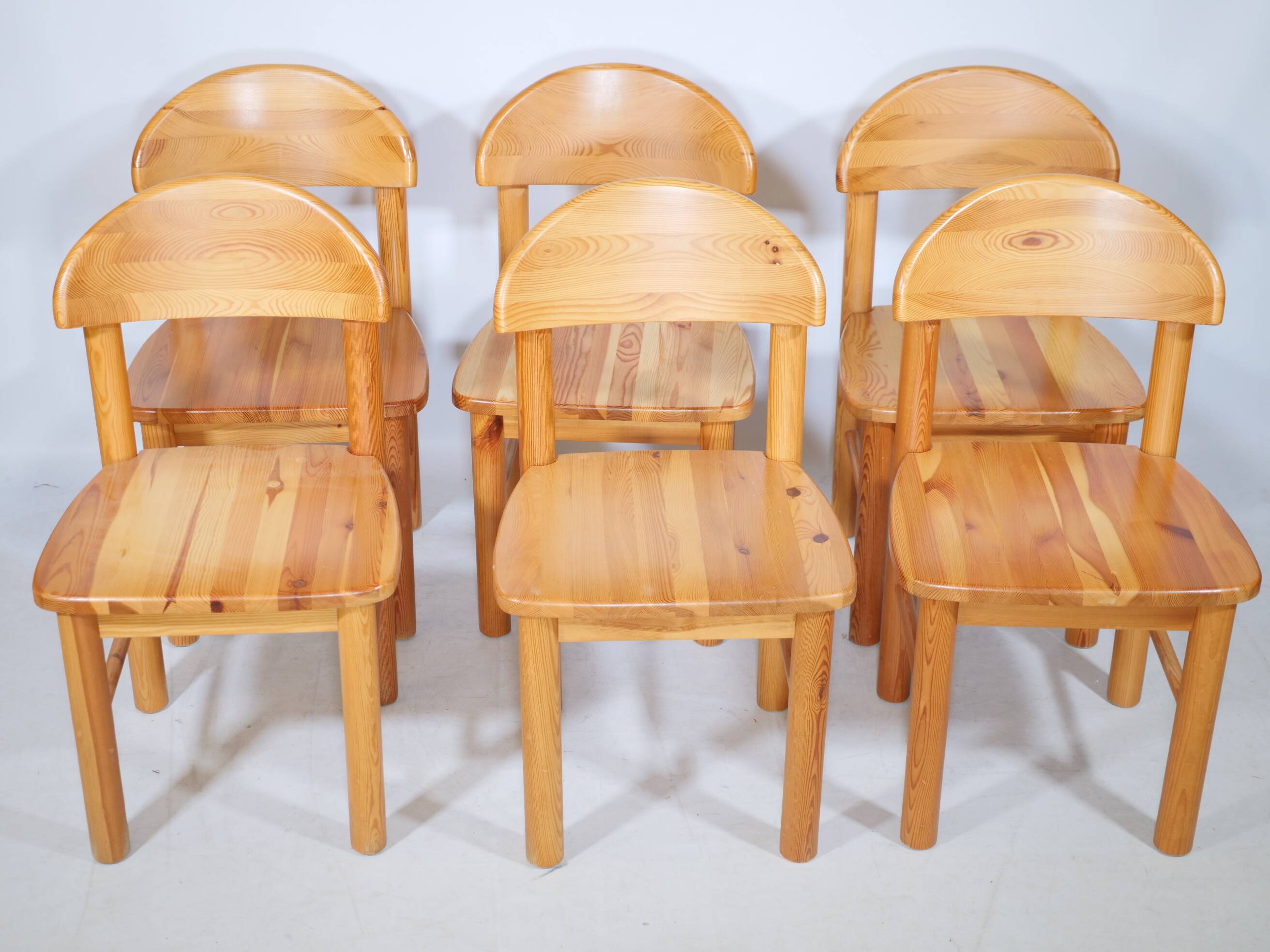 Rainer Daumiller Dining Chairs Pine Wood 1970s