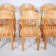Chaises de salle à manger en bois de pin Rainer Daumiller années 1970