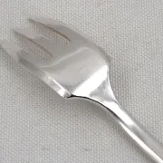 Christofle Concorde Art Deco, 12 silver-plated cake forks, perfect condition.