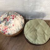 Vintage rattan stool
