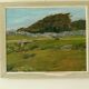 Original oil on canvas from the mid-20th century – landscape