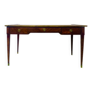 Bureau plat Louis XVI - placage bois
