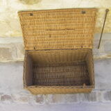 Old wicker trunk