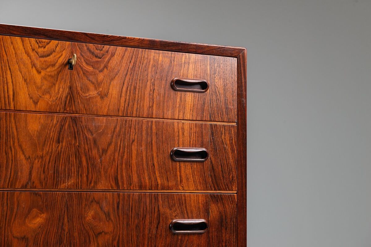 Grand commode scandinave en palissandre, Danemark 1960