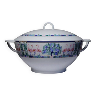 Soupière en porcelaine fine de Limoges Bernardaud Borel 1986 limité