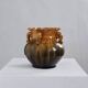 Vase en céramique festonné à anses recourbées | Lettonie | Années 1960