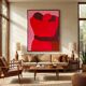 Canvas painting "close to you" 100x80cm signed Bodasca