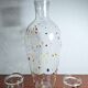 . Murano Glass Decanter with Two Glasses – Handblown Multicolor Millefiori