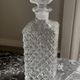 Diamond-tipped glass decanter 1960s/70s