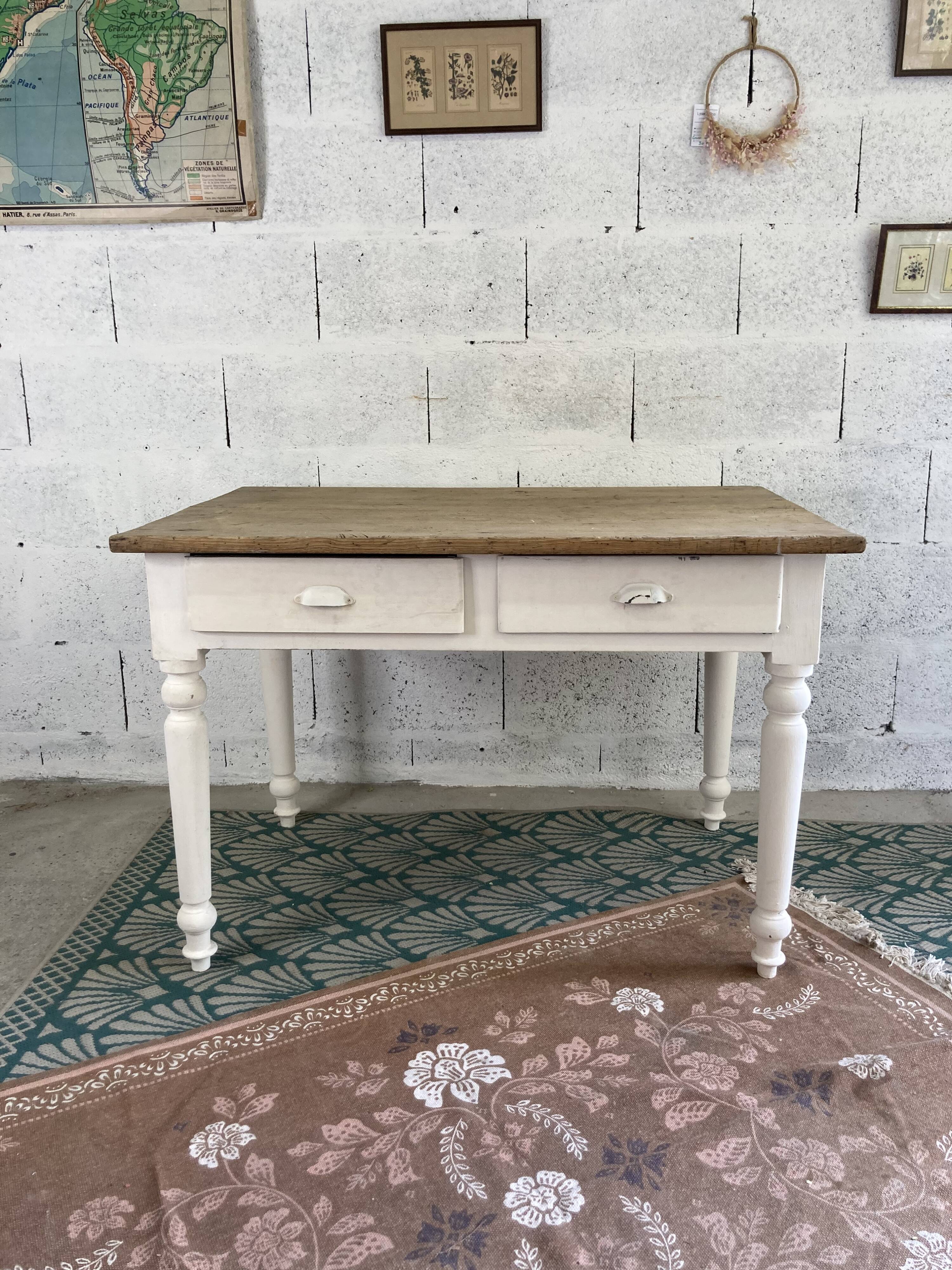 Bistro table feet turned