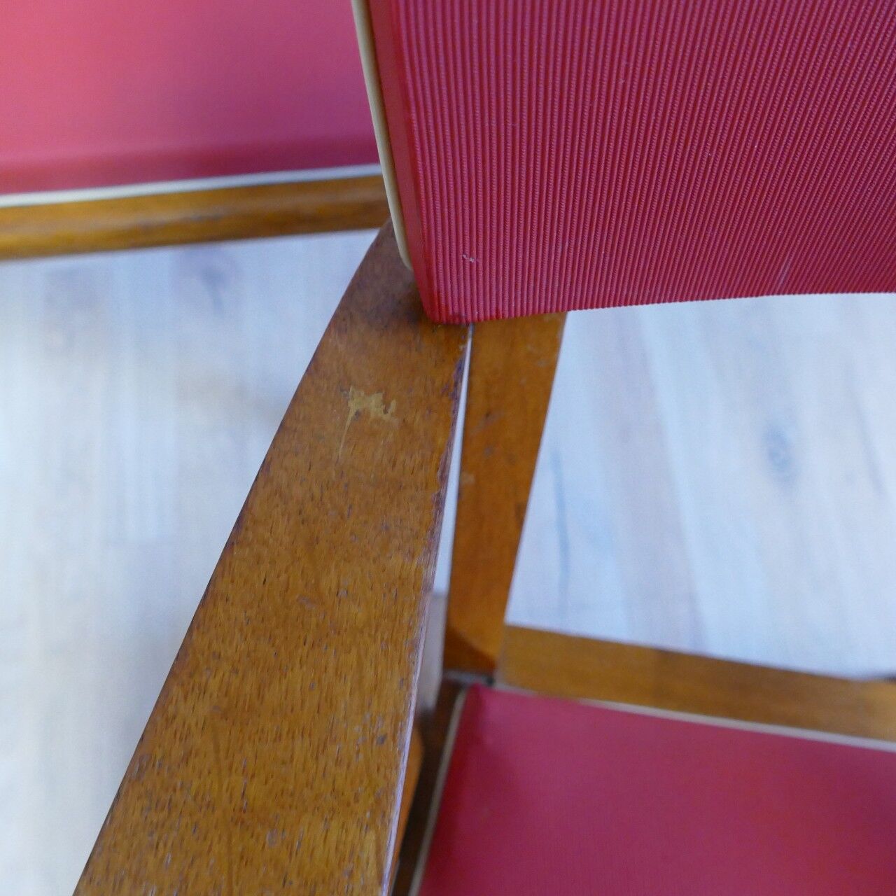 Pair of skai armchairs