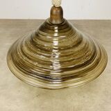 Temde Leuchten pendant light, plexiglass, rope and wood, 1970s